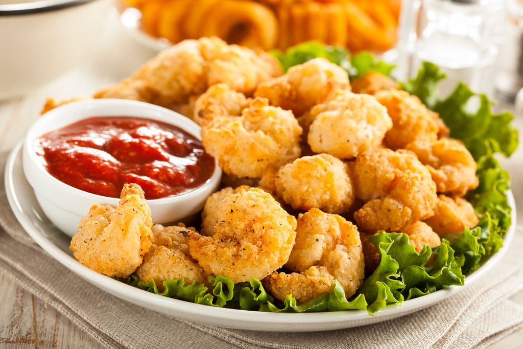 Breaded popcorn shrimp TEN TRAI SEAFOOD